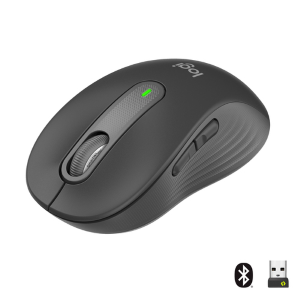 Logitech Signature M650 - Mouse - ottica - 5 pulsanti - senza fili - 2.4 GHz, Bluetooth - ricevitore USB Logitech Logi Bolt - grafite