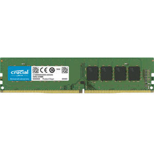 Crucial - DDR4 - modulo - 8 GB - DIMM 288-PIN - 3200 MHz / PC4-25600 - CL22 - 1.2 V - senza buffer - non ECC