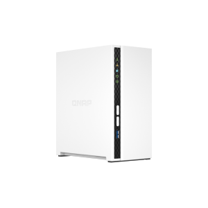 QNAP TS-233 - Server NAS - 2 alloggiamenti - SATA 6Gb/s - RAID 0, 1, JBOD - RAM 2 GB - Gigabit Ethernet - iSCSI supporto