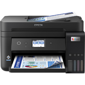 Epson EcoTank ET-4850 - Stampante multifunzione - colore - ink-jet - ricaricabile - A4 (supporti) - fino a 15.5 ppm (stampa) - 250 fogli - 33.6 Kbps - USB, LAN, Wi-Fi - nero