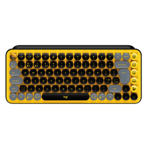 Logitech POP Keys - Tastiera - senza fili - Bluetooth LE, Bluetooth 5.1 - QWERTY - italiana - interruttore: Brown Tactile - blast