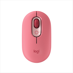 Logitech POP - Mouse - emoji personalizzabili - ottica - 4 pulsanti - senza fili - Bluetooth 5.1 LE - rubacuori