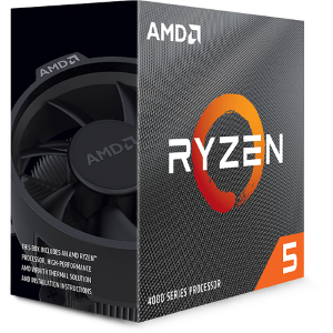 AMD CPU RYZEN 5 4500 4,10GHZ 6 CORE SKT AM4 CACHE 11MB 65W WRAITH STEALTH COOLER