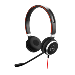 Jabra Evolve 40 Stereo - Cuffie con microfono - over ear - ricambio - cablato