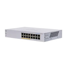 Cisco Business 110 Series 110-16PP - Switch - unmanaged - 8 x 10/100/1000 (PoE) + 8 x 10/100/1000 - desktop, montabile su rack, montaggio a parete - PoE (64 W)