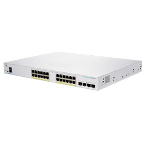 Cisco Business 250 Series CBS250-24P-4G - Switch - L3 - intelligente - 24 x 10/100/1000 (PoE+) + 4 x Gigabit SFP - montabile su rack - PoE+ (195 W)