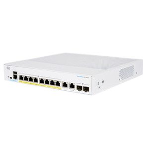 Cisco Business 350 Series 350-8P-2G - Switch - L3 - gestito - 8 x 10/100/1000 (PoE+) + 2 x SFP combinato - montabile su rack - PoE+ (67 W)
