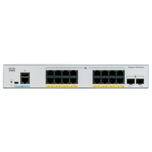 Cisco Catalyst 1000-16T-2G-L - Switch - gestito - 16 x 10/100/1000 + 2 x Gigabit SFP (uplink) - montabile su rack