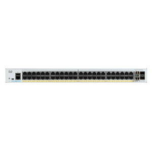 Cisco Catalyst 1000-48P-4X-L - Switch - gestito - 24 x 10/100/1000 (PoE+) + 24 x 10/100/1000 + 4 x 10 Gigabit SFP+ (uplink) - montabile su rack - PoE+ (370 W)
