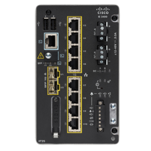 Cisco Catalyst IE3400 Rugged Series - Network Essentials - switch - gestito - 8 x 10/100/1000 + 2 x Gigabit SFP - montabile su rail DIN - DC power
