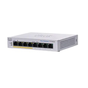 Cisco Business 110 Series 110-8PP-D - Switch - unmanaged - 4 x 10/100/1000 (PoE) + 4 x 10/100/1000 - desktop, montabile su rack, montaggio a parete - PoE (32 W) - alimentazione CC