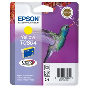 EPSON SUPPLIES T0804 Cartuccia inchiostro giallo EPSON Claria, nella nuova confezione blister RS