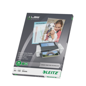 LEITZ CF100POUCHES UDT A4 80MICRON