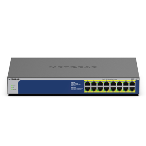 NETGEAR GS516PP - Switch - unmanaged - 16 x 10/100/1000 (PoE+) - desktop, montabile su rack - PoE+ (260 W)