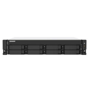 QNAP TS-873AeU - Server NAS - 8 alloggiamenti - montabile in rack - SATA 6Gb/s - RAID 0, 1, 5, 6, 10, JBOD, 50, 60 - RAM 4 GB - 2.5 Gigabit Ethernet - iSCSI supporto - 2U