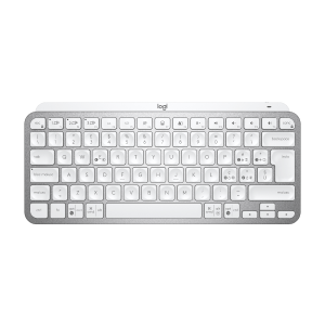 Logitech MX Keys Mini - Tastiera - retroilluminato - Bluetooth - QWERTY - italiana - grigio pallido