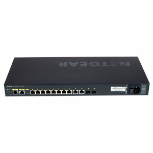 NETGEAR AV Line M4250-8G2XF-PoE+ - Switch - L3 - gestito - 8 x 10/100/1000 (8 PoE+) + 2 x 10 Gigabit SFP+ - flusso d'aria da laterale a laterale - montabile su rack - PoE+ (220 W)