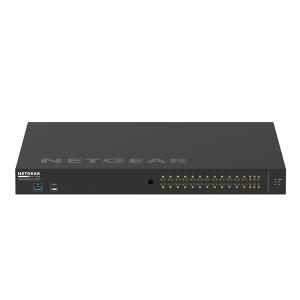 NETGEAR AV Line M4250-9G1F-PoE+ - Switch - L3 - gestito - 8 x 10/100/1000 (8 PoE+) + 1 x 10/100/1000 + 1 x Gigabit SFP - flusso d'aria da laterale a laterale - montabile su rack - PoE+ (110 W)