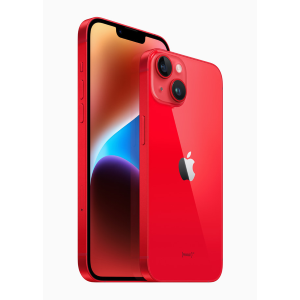 Apple iPhone 14 Plus - (PRODUCT) RED - 5G smartphone - dual SIM /Memoria Interna 128 GB - display OLED - 6.7" - 2778 x 1284 pixel - 2x fotocamere posteriori 12 MP, 12 MP - front camera 12 MP - rosso