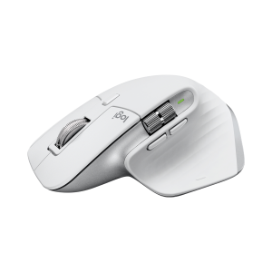 Logitech Master Series MX Master 3S - Mouse - ergonomico - ottica - 7 pulsanti - senza fili - Bluetooth, 2.4 GHz - ricevitore USB Logitech Logi Bolt - grigio pallido