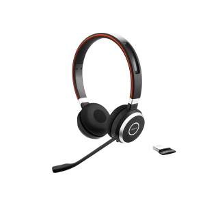 Jabra Evolve 65 SE MS Stereo - Cuffie con microfono - over ear - Bluetooth - senza fili - USB - Certificato per i team Microsoft - per Jabra Evolve, LINK 380a MS