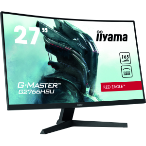 iiyama G-MASTER Red Eagle G2766HSU-B1 - Monitor a LED - curvato - 27" - 1920 x 1080 Full HD (1080p) @ 165 Hz - VA - 250 cd/m² - 3000:1 - 1 ms - 2xHDMI, DisplayPort - altoparlanti - nero opaco