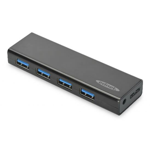 EDNET HUB 4 PORTE USB 3.0 CON ALIMENTATORE