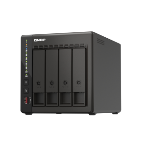 QNAP TS-453E - Server NAS - 4 alloggiamenti - SATA 6Gb/s - RAID RAID 0, 1, 5, 6, 10, 50, JBOD, 60 - RAM 8 GB - 2.5 Gigabit Ethernet - iSCSI supporto