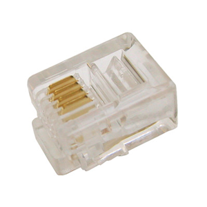 PLUG TELEFONICO RJ11 6 POSIZIONI 4 CONTATTI PL614