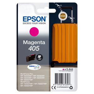 Epson 405 - 5.4 ml - magenta - originale - blister con radiofrequenza / allarme acustico - cartuccia d'inchiostro - per WorkForce WF-7310, 7830, 7835, 7840, WorkForce Pro WF-3820, 3825, 4820, 4825, 4830