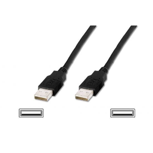 DIGITUS CAVO USB MT. 5 - CONNETTORI USB TIPO A MASCHIO /MASCHIO USB 2.0 COLORE NERO