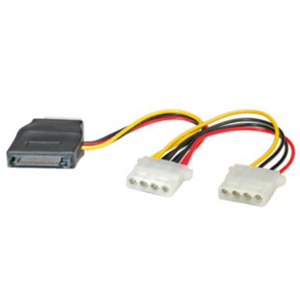 CAVO ADATTATORE SDOPPIATORE 1*SATA TO 2*MOLEX M-F 11.03.1040B