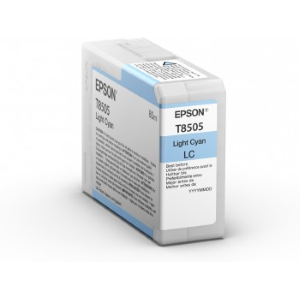 Epson T8505 - 80 ml - cyan chiaro - originale - cartuccia d'inchiostro - per SureColor P800, P800 Designer Edition, SC-P800
