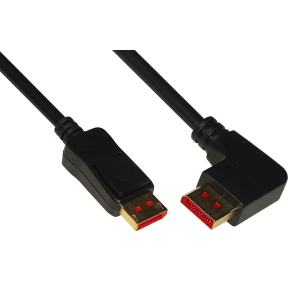 LINK CAVO DI CONNESSIONE DISPLAYPORT 1.4 8K MT 1,8 CONNETTORE ANGOLATO A SINISTRA