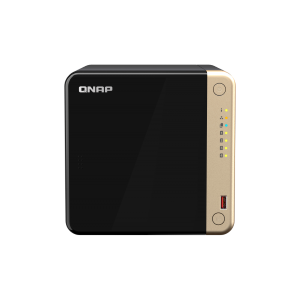 QNAP TS-464 - Server NAS - 4 alloggiamenti - SATA 6Gb/s - RAID 0, 1, 5, 6, 10, JBOD - RAM 8 GB - 2.5 Gigabit Ethernet - iSCSI supporto