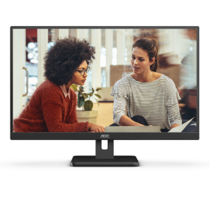 AOC Essential-line Q27E3UAM/BK - Monitor a LED - 27" - 2560 x 1440 QHD @ 75 Hz - VA - 350 cd/m² - 4000:1 - 4 ms - HDMI, DisplayPort - altoparlanti - nero testurizzato