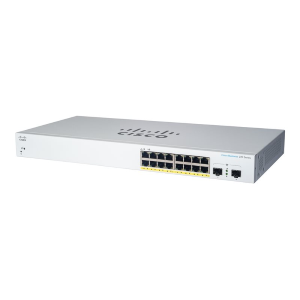 Cisco Business 220 Series CBS220-16T-2G - Switch - intelligente - 16 x 10/100/1000 + 2 x Gigabit SFP (uplink) - montabile su rack