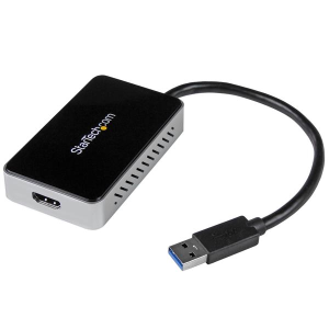 StarTech.com Adattatore scheda USB 3.0 a HDMI e DVI con hub USB a 1 porta - 1920x1200 - Scheda grafica esterna doppio monitor (USB32HDEH) - Docking station - USB 3.0 - HDMI - Compatibile TAA - per P/N: HDDVIMM3, HDMM12, HDMM15, HDMM1MP, HDMM2MP, HDMM