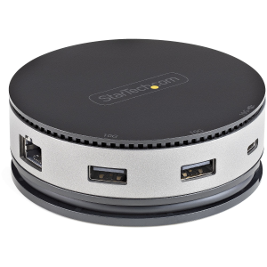 StarTech.com Adattatore multiporta USB-C - Mini Docking station USB Tipo C a HDMI/ DP 4K 60Hz o VGA - 75W PD - 3x USB 3.0 (DKT31CHDVCM) - Docking station - USB-C 3.1 Gen 2 - HDMI, VGA, DP - 1GbE