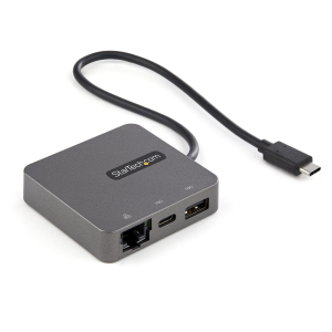 StarTech.com Adattatore multiporta USB-C a HDMI e VGA - Docking station USB 3.1 Gen 2 10Gbps - Cavo da 29 cm (DKT31CHVL) - Docking station - USB-C - VGA, HDMI - 1GbE - Compatibile TAA