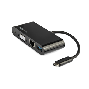 StarTech.com Adattatore Multiporta USB-C a VGA - Ricarica via Power Delivery (60W) - USB 3.0 - Gbe - Adattatore USB-C per Mac, Windows, Chrome OS - Docking station - USB-C - VGA - 1GbE