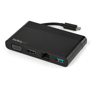 StarTech.com Adattatore Multi-porta USB-C con HDMi e VGA - 1x USB-A - Mac / Windows / Chrome - 4K - 1xA - GbE - Adattatore USB-C Portatile - Docking station - USB-C - VGA, HDMI - 1GbE