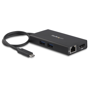 StarTech.com Adattatore USB-C Multiporta per Portatili - Adattatore Multifunzione USB Type-C - Power Delivery - HDMI 4K - USB 3.0 - Adattatore video - Compatibile TAA - 24 pin USB-C maschio a RJ-45, HDMI, USB Tipo A, 24 pin USB-C femmina - 9.6 cm -