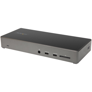 StarTech.com Dock USB type C - Docking station USB C con triplo monitor 4K - 100W Power Delivery - DP 1.4 Alt Mode & DSC, 2x DisplayPort 1.4/HDMI 2.0 - 6xUSB (2x 10Gbps) - Windows/Chrome (DK31C2DHSPDUE) - Docking station - USB-C - HDMI, 2 x DP - 1GbE