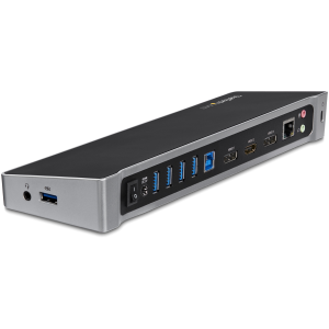 StarTech.com Docking Station replicatore di porte Universale per 3 portatili - video triplo - USB 3.0 - Dock Mac & Windows - Docking station - USB - 1GbE - per P/N: ARMBARTRIO2, ARMTRIO, LTLOCK