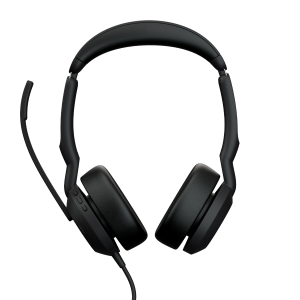 Jabra Evolve2 50 MS Stereo - Cuffie con microfono - over ear - Bluetooth - cablato - eliminazione rumore attivata - USB-A - nero - Zoom Certificato, Certificato per i team Microsoft, Cisco Webex Certified, Certificato Alcatel-Lucent, Certificato Unif