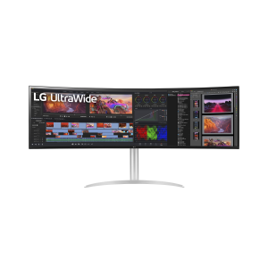 LG ELECTRONICS LG UltraWide 49WQ95C-W - Monitor a LED - curvato - 49" - 5120 x 1440 UltraWide Dual QHD @ 144 Hz - Nano IPS - 400 cd/m² - 1000:1 - DisplayHDR 400 - 5 ms - 2xHDMI, DisplayPort, USB-C - altoparlanti