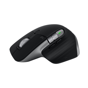 Logitech Master Series MX Master 3S for Mac - Mouse - ergonomico - ottica - 7 pulsanti - senza fili - Bluetooth, 2.4 GHz - grigio spazio - per Apple MacBook