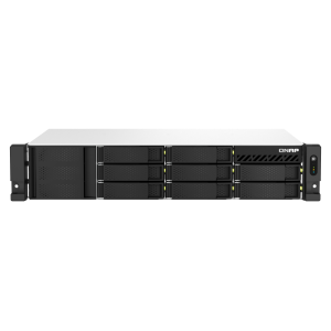 QNAP TS-864eU-RP - Server NAS - 8 alloggiamenti - montabile in rack - SATA 6Gb/s - RAID 0, 1, 5, 6, 10, JBOD, 50, 60 - RAM 8 GB - Gigabit Ethernet / 2.5 Gigabit Ethernet - iSCSI supporto - 2U