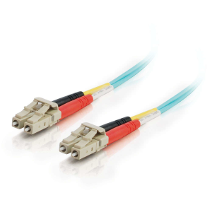 C2G LC-LC 10Gb 50/125 OM3 Duplex Multimode PVC Fiber Optic Cable (LSZH) - Cavo di rete - LC multi-mode (M) a LC multi-mode (M) - 1 m - fibra ottica - duplex - 50 / 125 micron - OM3 - senza alogeni - aqua